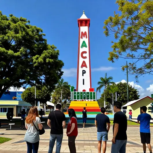Capture Memórias no Marco Zero de Macapá